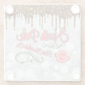 Nordpol Heiße Schokolade Glasuntersetzer (Rückseite)