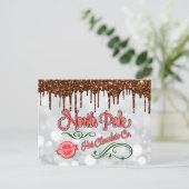 Nordpol heiße Schokolade Postkarte (Stehend Vorderseite)