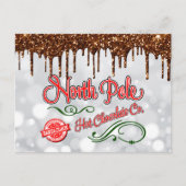 Nordpol heiße Schokolade Postkarte (Vorderseite)