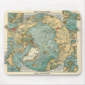 Nordpol-Karte Mousepad (Vorne)