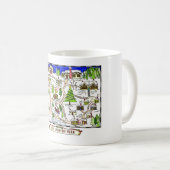 Nordpol-Karten-Tasse Kaffeetasse (VorderseiteRechts)
