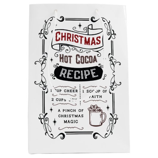 Nordpol Kochschokoladenrezept Mittlere Geschenktüte (Vorderseite)