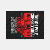 Nordpol Korrektur Told Xmas abgebrochen Matchi Fleecedecke (Vorderseite (Horizontal))