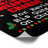 Nordpol-Korrekturwaffen laden seine Waffen auf Poster (Ecke)