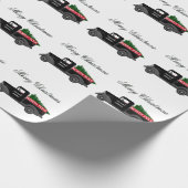 Nordpol Lieferwagen - Frohe Weihnachten Geschenkpapier (Ecke)