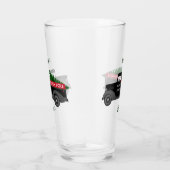 Nordpol Lieferwagen - Frohe Weihnachten Glas (Rechts)