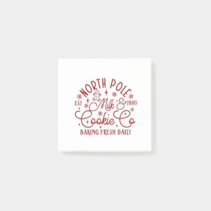 Nordpol Milch und Keks täglich frisch gebacken sei Post-it Klebezettel