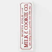 Nordpol - Milch- und Keksunternehmen Weihnachten Banner (Vertikal)