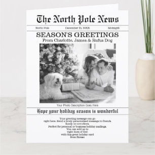 Nordpol Nachrichten Weihnachtszeitung Personalisie Karte