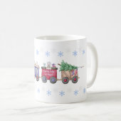 Nordpol oder Bust Christmas Animal Train Kaffeetasse (VorderseiteRechts)