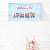 Nordpol oder Bust Christmas Locomotive Custom Banner (InSitu)