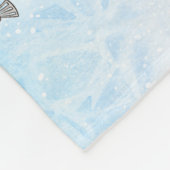 Nordpol oder Bust Christmas Locomotive Custom Fleecedecke (Ecke)