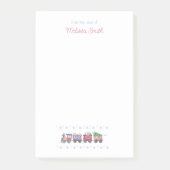 Nordpol oder Bust Christmas Train Vom Schreibtisch Post-it Klebezettel (Vorderseite)