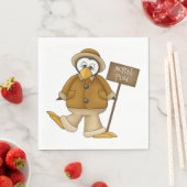 Nordpol-Pinguin Serviette (Beispiel)