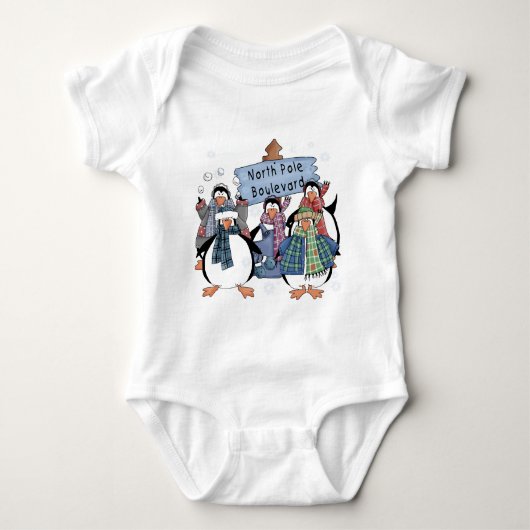 Nordpol Pinguine - Hemden und Geschenke Baby Strampler (Vorderseite)