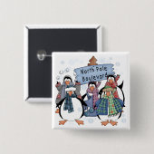 Nordpol Pinguine - Hemden und Geschenke Button (Vorne & Hinten)