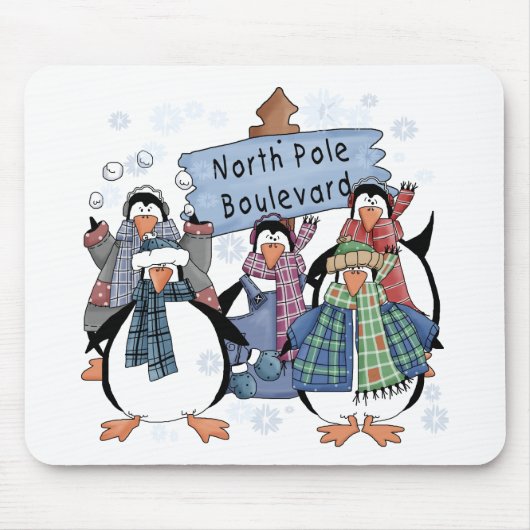 Nordpol Pinguine - Hemden und Geschenke Mousepad (Vorne)