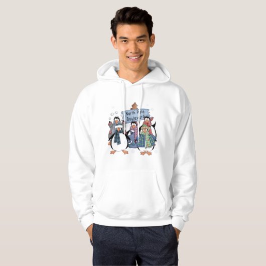 Nordpol-Pinguint-shirts und -geschenke Hoodie (Vorne ganz)