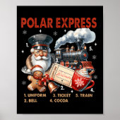 Nordpol Polar Express Alle Ausländer glauben Zug Poster (Vorne)