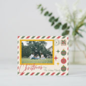 Nordpol Post "Frohe Weihnachten" Karte 1 Foto (Stehend Vorderseite)