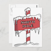 Nordpol Postkarte (Vorne/Hinten)
