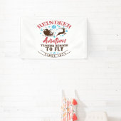 Nordpol Rentier Fliegen der Weihnachtsfliegerei Banner (InSitu)