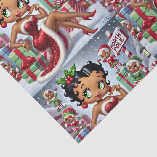 Nordpol Seidenpapier (Ausschnitt)