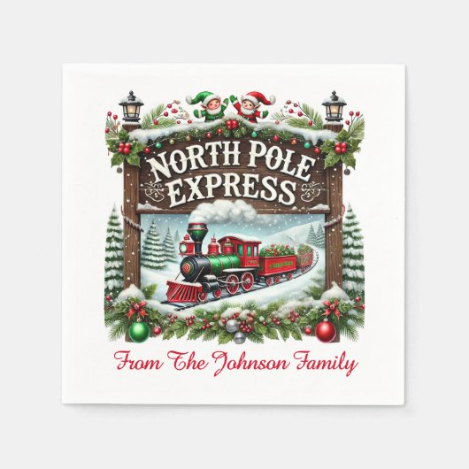 Nordpol Serviette (Vorderseite)