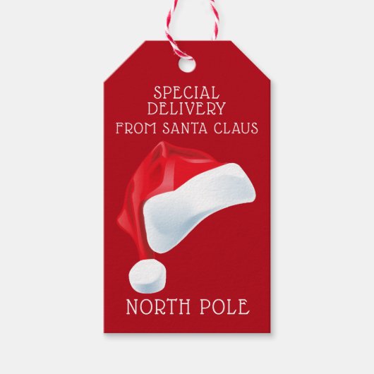 Nordpol Sonderlieferung Weihnachtsgeschenk Geschenkanhänger (Vorderseite)