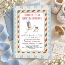 Nordpol-Sonderzustellbote-Baby-Party