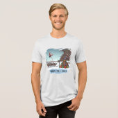 Nordpol-Sprung Tri-Blend Shirt (Vorderseite voll)