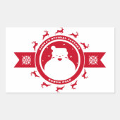 Nordpol-Sticker Rechteckiger Aufkleber (Vorderseite)