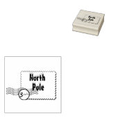 Nordpol Stornierung der Briefmarke der Postkunst Gummistempel (Stempel)