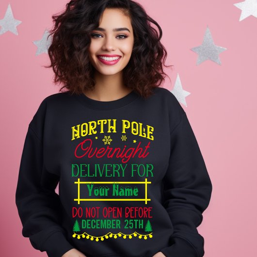 Nordpol Übernachtung für Ihren Namen Sweatshirt