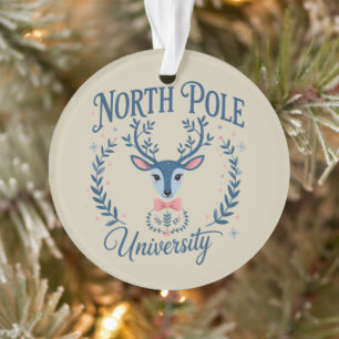 Nordpol Universität Weihnachten Chinoiserie Rentie Ornament