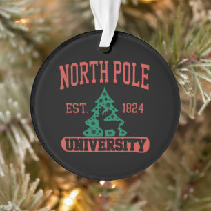 Nordpol-Universität Weihnachten Xmas Ferien Ornament