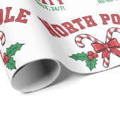 Nordpol-Universität Weihnachtsfest Geschenkpapier (Rolleneckpunkt)
