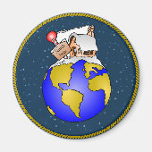 Nordpol Weihnachten Magnet (Vorne)