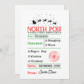 Nordpol Weihnachten Personalisiert (Vorne/Hinten)