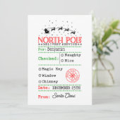 Nordpol Weihnachten Personalisiert (Stehend Vorderseite)