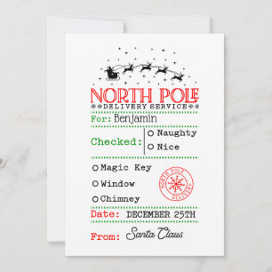 Nordpol Weihnachten Personalisiert