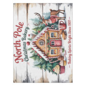 Nordpol-Weihnachtsbäckerei Tischdecke (Vorderseite)