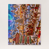 Nordpol-Weihnachtsdorf Puzzle (Vertikal)