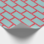 Nordpol-Ziegelstein-Muster Geschenkpapier (Ecke)