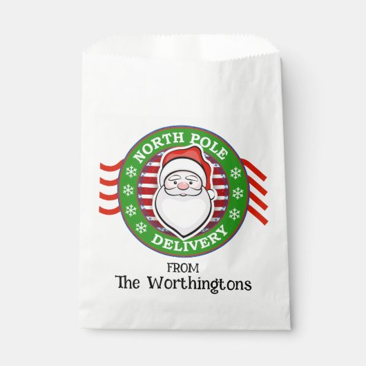NORDPOLE POST OFFICE FAVOR BAG GESCHENKTÜTCHEN (Vorderseite)