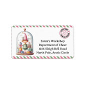 Nordpolpost | Verzauberte Elfe Adressaufkleber (Vorne)