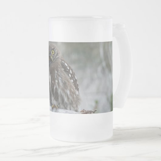 Nordpygmäuse Mattglas Bierglas (VorderseiteRechts)