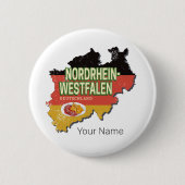 Nordrhein-Westfalen Deutschland Retro NRW Souvenir Button (Vorderseite)