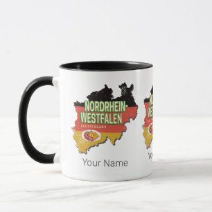 Nordrhein-Westfalen Deutschland Retro NRW Souvenir Tasse