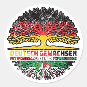 Nordrhein-Westfalen Deutschland Runder Aufkleber